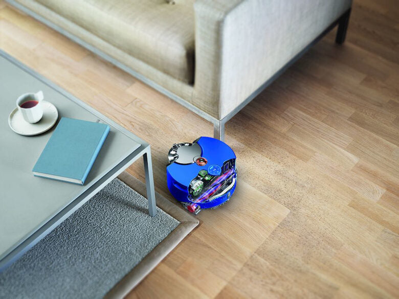 Dyson 360 Heurist Aspirapolvere Robot 0,33 L Senza sacchetto Blu, Nichel