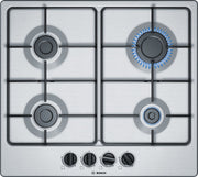 Bosch Serie 4 PGP6B5B85 piano cottura Acciaio inossidabile Da incasso 58 cm Gas 4 Fornello(i)