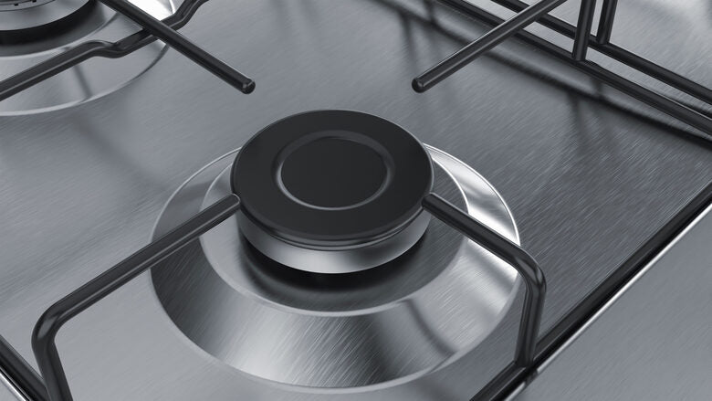 Bosch Serie 4 PGP6B5B85 piano cottura Acciaio inossidabile Da incasso 58 cm Gas 4 Fornello(i)