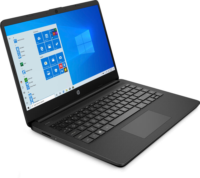 HP 14s-fq0009nl Computer portatile 35,6 cm (14") HD AMD Athlon 4 GB DDR4-SDRAM 256 GB SSD Wi-Fi 5 (802.11ac) Windows 10 Home S Nero