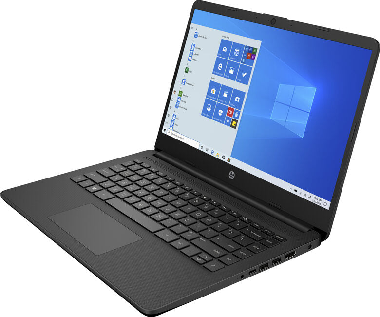 HP 14s-fq0009nl Computer portatile 35,6 cm (14") HD AMD Athlon 4 GB DDR4-SDRAM 256 GB SSD Wi-Fi 5 (802.11ac) Windows 10 Home S Nero