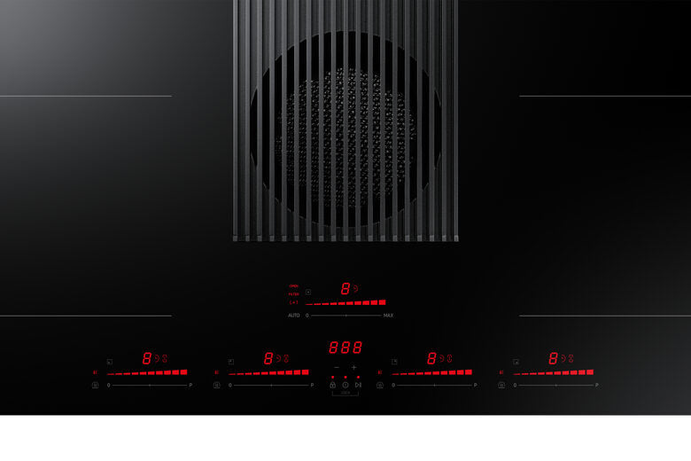 Samsung Piano a induzione con cappa integrata aspirante Infinite Line™ 80cm NZ84T9747UK