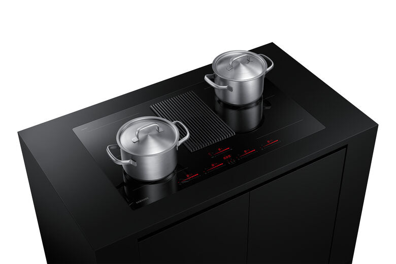 Samsung Piano a induzione con cappa integrata aspirante Infinite Line™ 80cm NZ84T9747UK