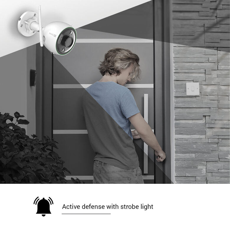 EZVIZ C3N Telecamera Wi-Fi per Esterno con visione notturna a colori