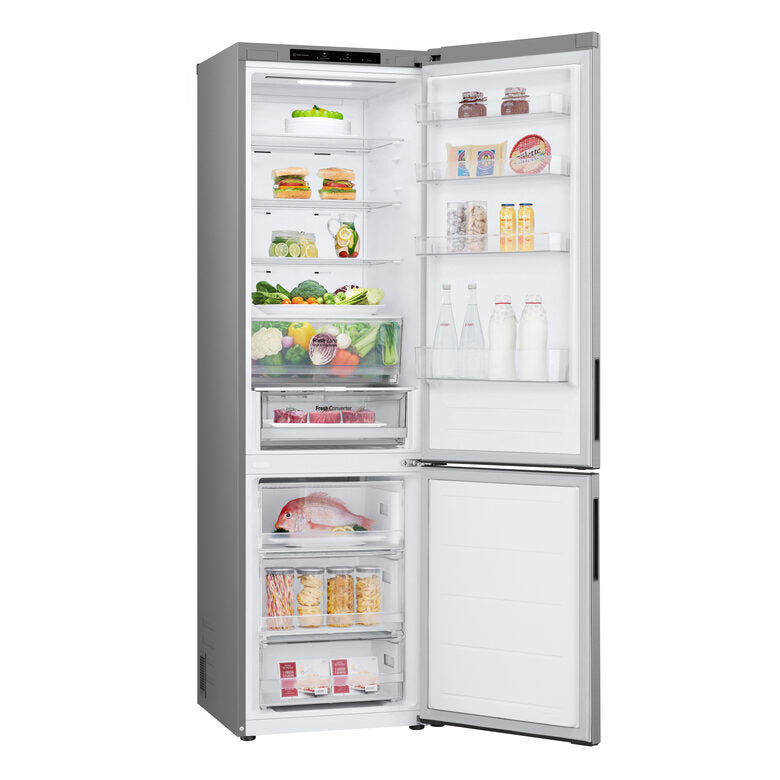LG GBV22NCBPY Frigorifero Combinato A Libera Installazione, Total No Frost, Door Cooling, Fresh Converter, Smart Diagnosis, Classe B, Prime Silver