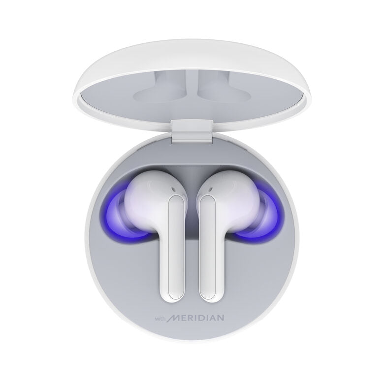 LG TONE Free FN6 White Cuffie Bluetooth True Wireless con custodia UVnano
