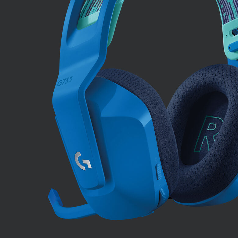 Logitech G G733 Wireless Headset Auricolare A Padiglione Giocare Blu