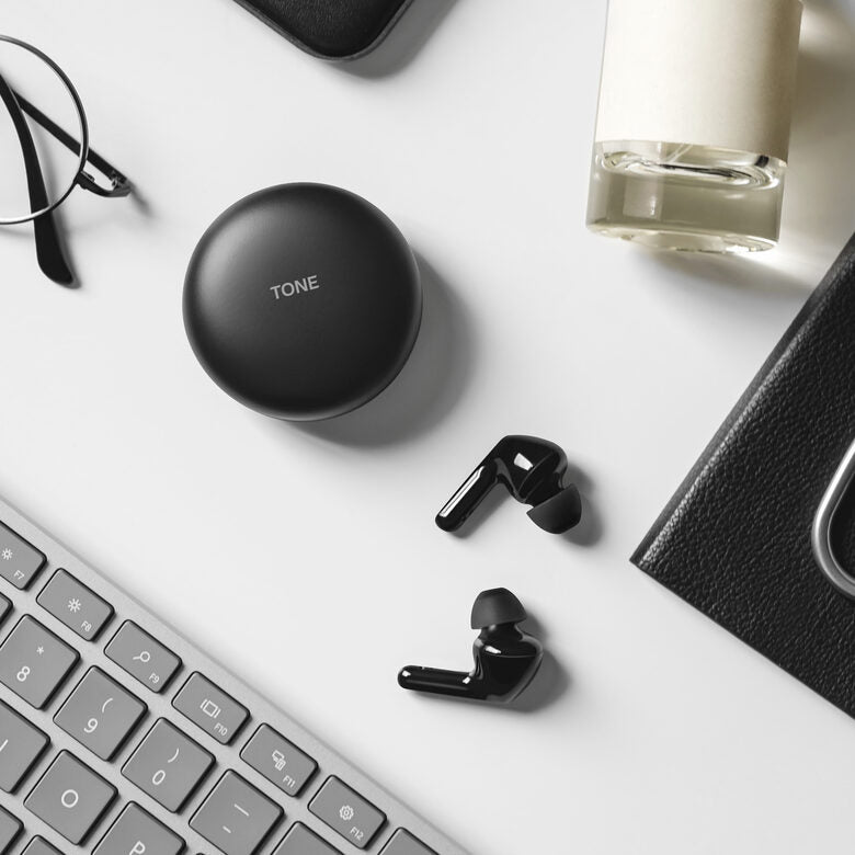 LG TONE Free FN4 Black Cuffie Bluetooth True Wireless