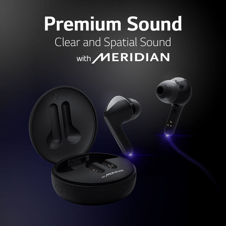 LG TONE Free FN4 Black Cuffie Bluetooth True Wireless