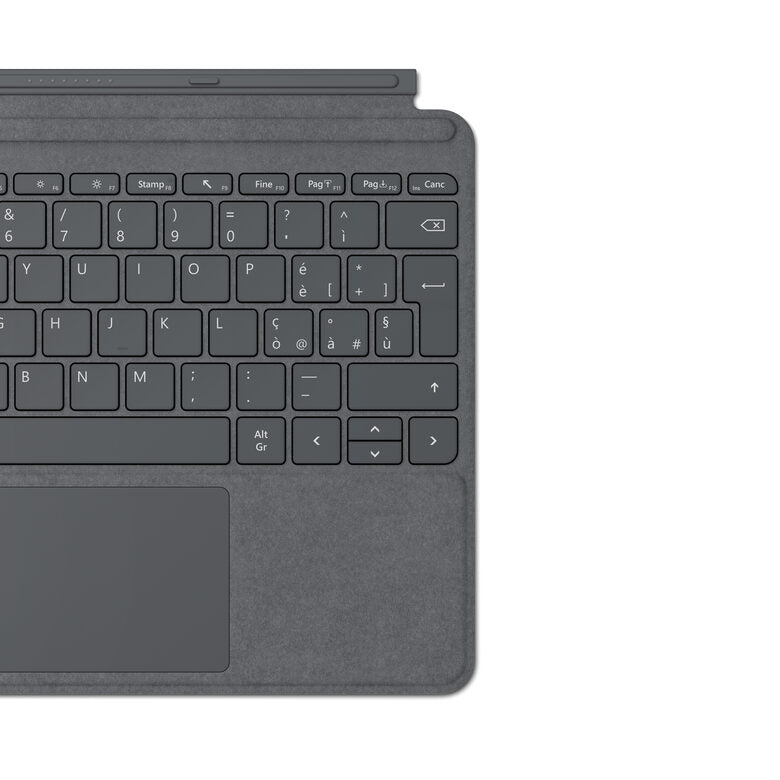 Microsoft Surface Go Type Cover - QWERTY - Platino (Alcantara)