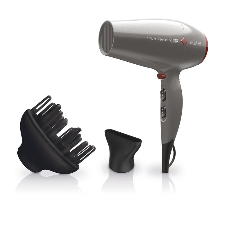 GA.MA Titan Keratin Diamond 3D Phon Professionale 2300 W Grigio