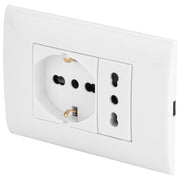 Poly Pool PP6094X presa energia 2x AC Bianco