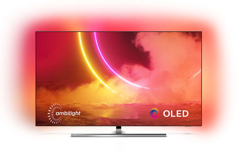 Philips 55OLED855/12 TV OLED 55" 4K Ultra HD Smart TV Wi-Fi Nero, Argento