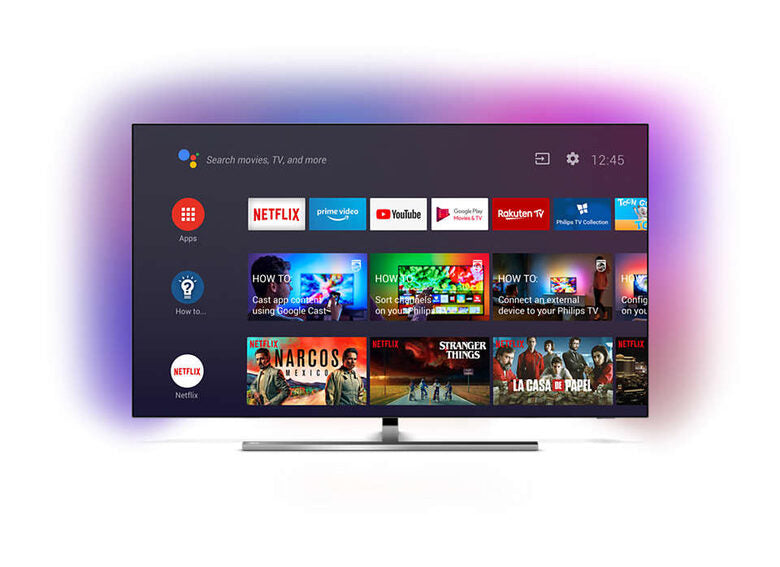 Philips 55OLED855/12 TV OLED 55" 4K Ultra HD Smart TV Wi-Fi Nero, Argento