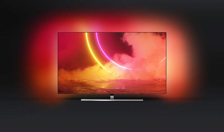 Philips 55OLED855/12 TV OLED 55" 4K Ultra HD Smart TV Wi-Fi Nero, Argento
