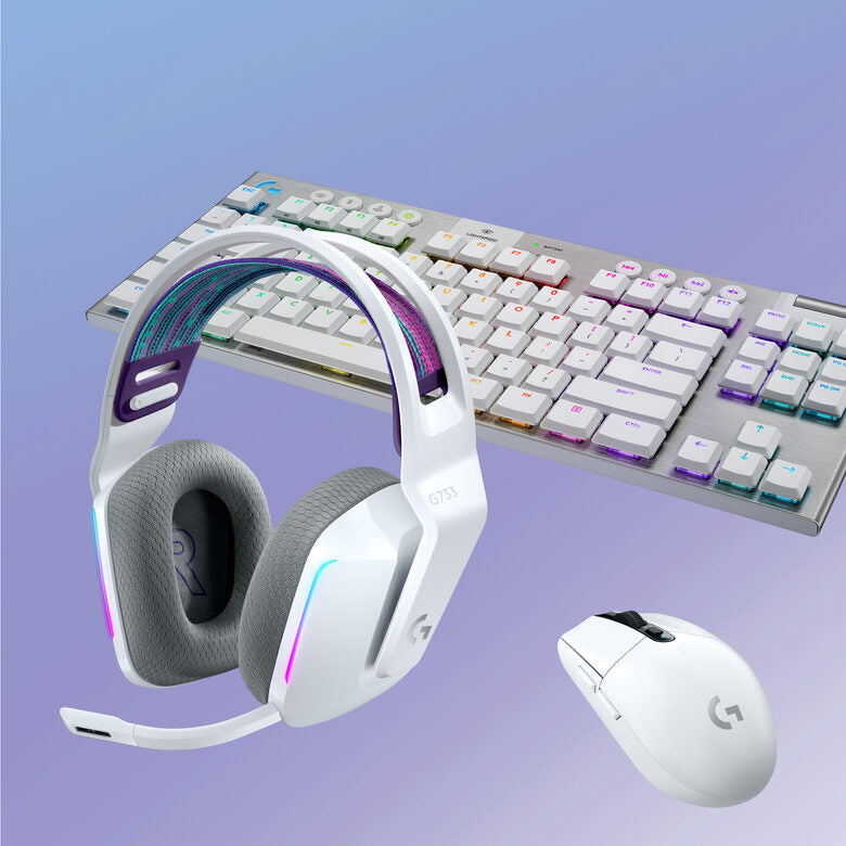 Logitech G G733 Wireless Headset Auricolare A Padiglione Giocare Bianco