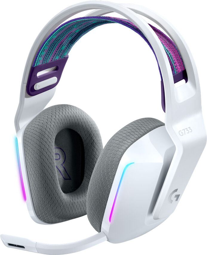 Logitech G G733 Wireless Headset Auricolare A Padiglione Giocare Bianco