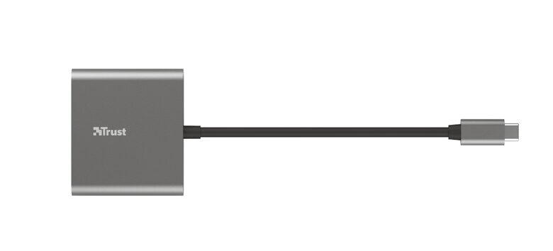Trust Dalyx USB 3.2 Gen 1 (3.1 Gen 1) Type-C 5 Mbit/s Alluminio, Nero