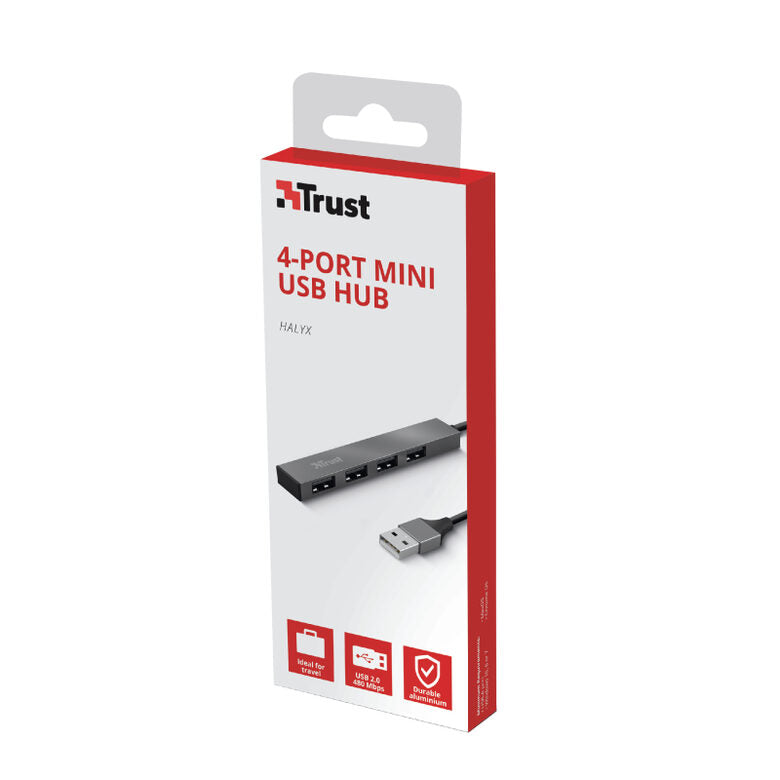 Trust Halyx USB 2.0 480 Mbit/s Alluminio