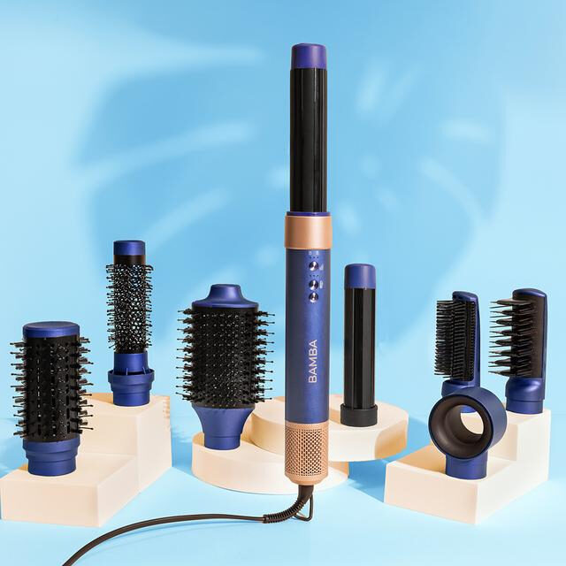 Cecotec Bamba CeramicCare Spazzola modellante multifunzione 8 in 1 Multistyler Blu 1400 W 1,8 m