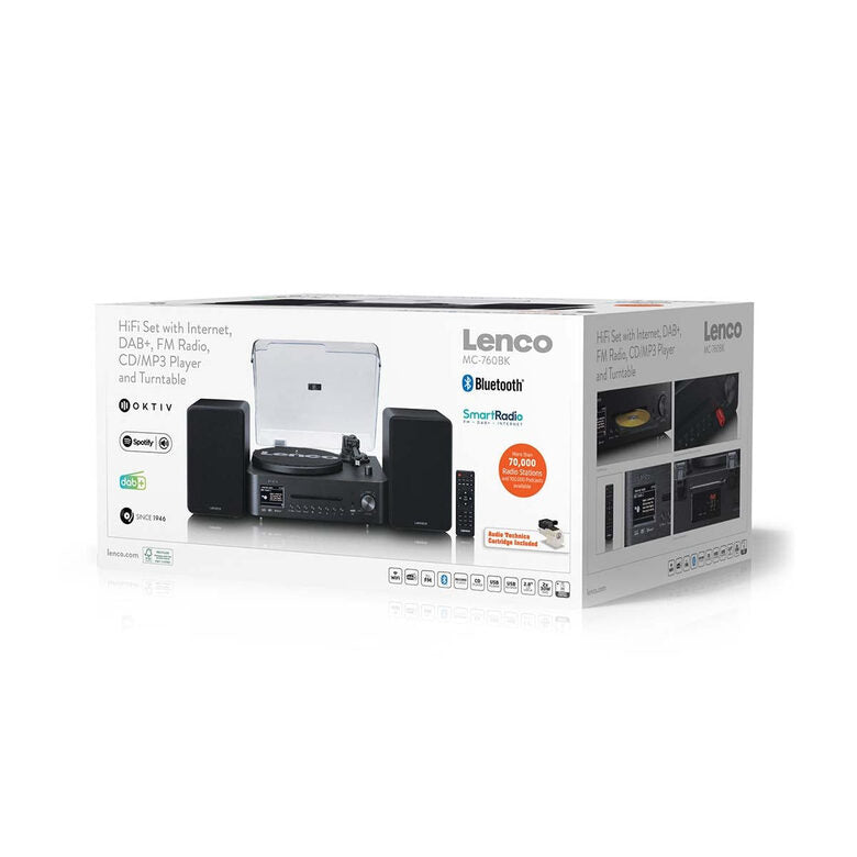 Lenco MC-760BK set audio da casa 60 W Nero