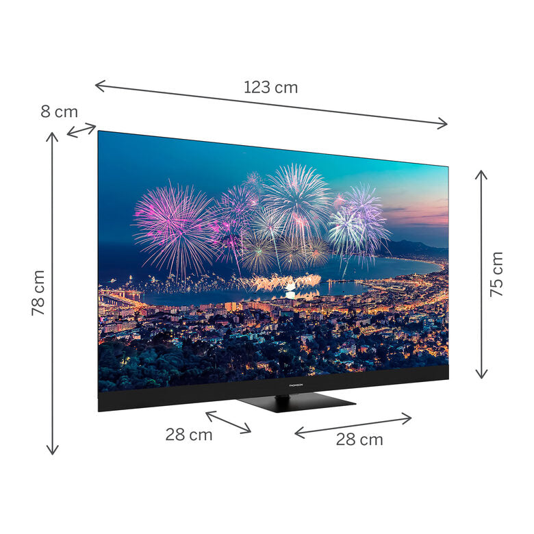 Thomson 55QG6C14 Televisione Smart TV 55 Pollici Qled 4K Ultra Hd Wi-fi Serie Q70