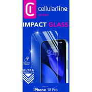 Cellularline IMPACT GLASS - IPHONE 18 PRO