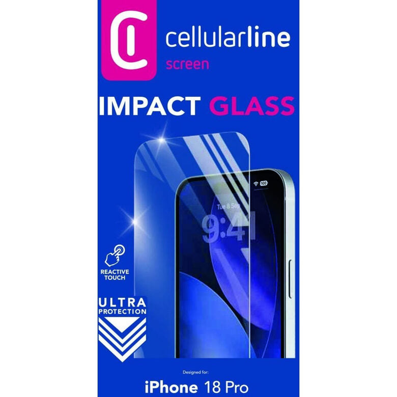 Cellularline IMPACT GLASS - IPHONE 18 PRO