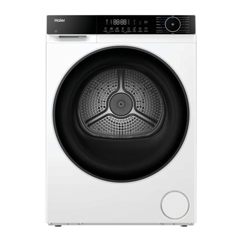 Haier HD120-E357U1-IT Asciugatrice Libera Installazione 12 Kg, Pompa Di Calore, Wi-Fi Smart, Classe E, Bianco