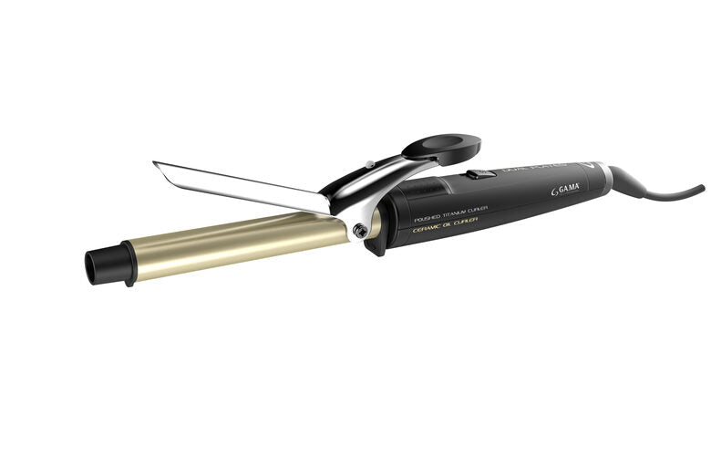 GA.MA GC1250 messa in piega Ferro per ricci Caldo Nero 41 W 2 m