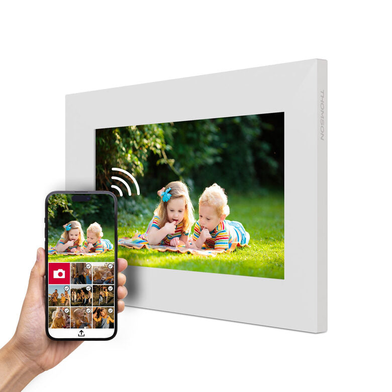Thomson F07W cornice per foto digitali Bianco 17,8 cm (7") Touch screen Wi-Fi