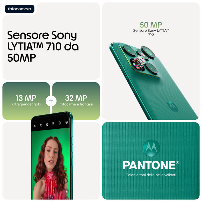 Motorola edge 70 fusion 17,2 cm (6.78") Doppia SIM Android 16.0 5G USB tipo-C 8 GB 256 GB 5200 mAh Verde
