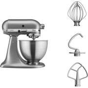 KitchenAid 5K45SSESL sbattitore Sbattitore con base 275 W Argento, Stainless steel