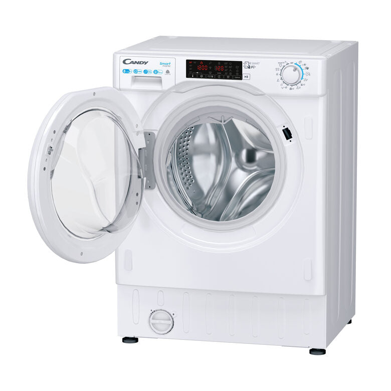 Candy Smart Inverter CBDO485TWME/1-S lavasciuga Da incasso Caricamento frontale Bianco D