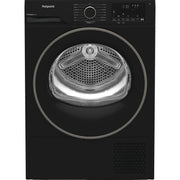 Hotpoint Ariston HPT 94D BBS IT, Capacità 9kg, classe C, colore Black,EasyIron, PetHair Removal | Profondità mobile 60cm
