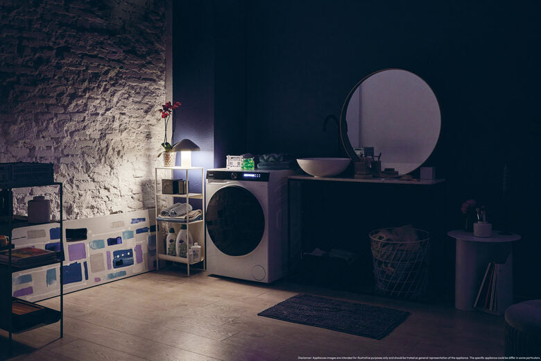 Candy BWS 4128B8-S Lavasciuga A Libera Installazione 12 Kg, 1400 Giri, ProWash&Dry, Proactive Ecowash, Candy Clean Shields, Soft Drum, Classe D, Bianco