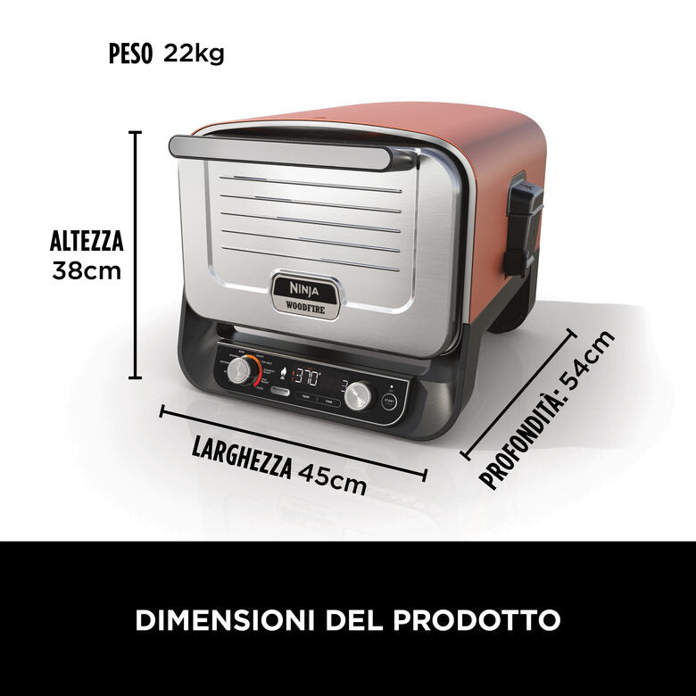 Ninja Forno elettrico da esterno Woodfire OO101EU
