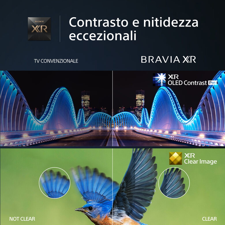 Sony XR-65A80L Televisione Smart TV 65 Pollici Oled 4K Ultra Hd Nero