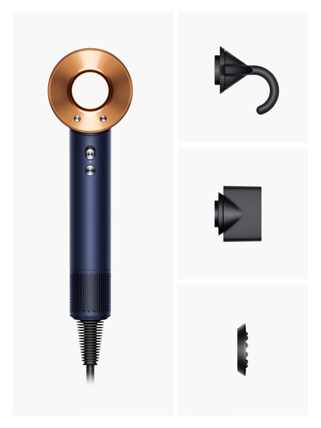 Dyson SS HD07 Supersonic asciugacapelli 1600 W Blu, Rame