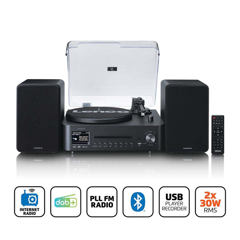 Lenco MC-760BK set audio da casa 60 W Nero