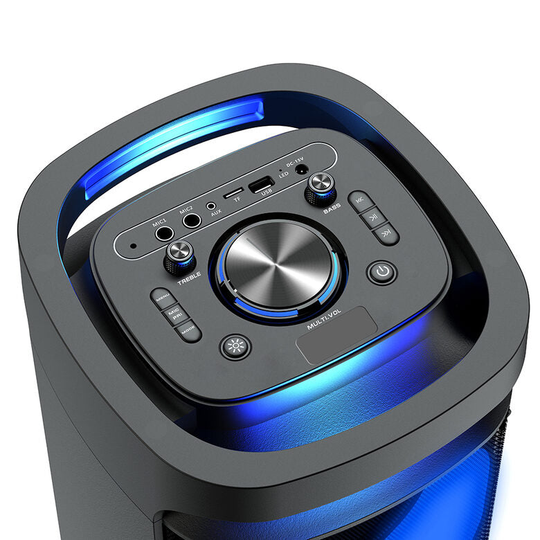 Irradio 550922121 altoparlante portatile e per feste Altoparlante da festa Nero 80 W