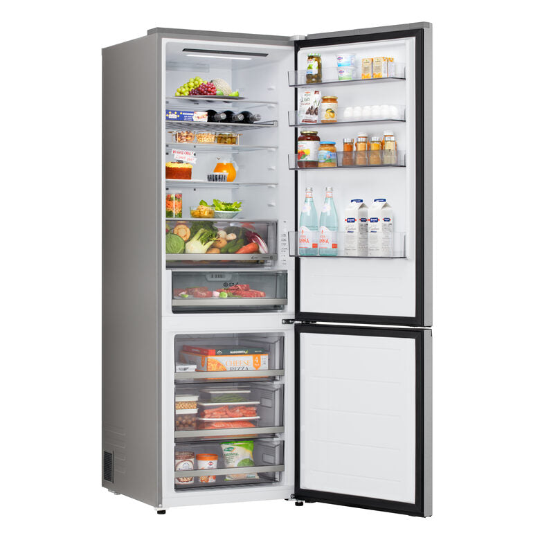 LG GBBW322DPY Frigorifero Combinato A Libera Installazione, Total No Frost, Fit & Max, AI Fresh E Saving Mode, Wi-Fi, Classe C, Prime Silver