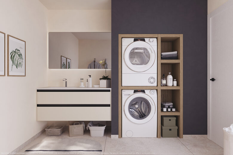 Candy RapidÓ ROE H8A3TSEX-S asciugatrice Libera installazione Caricamento frontale 8 kg Bianco
