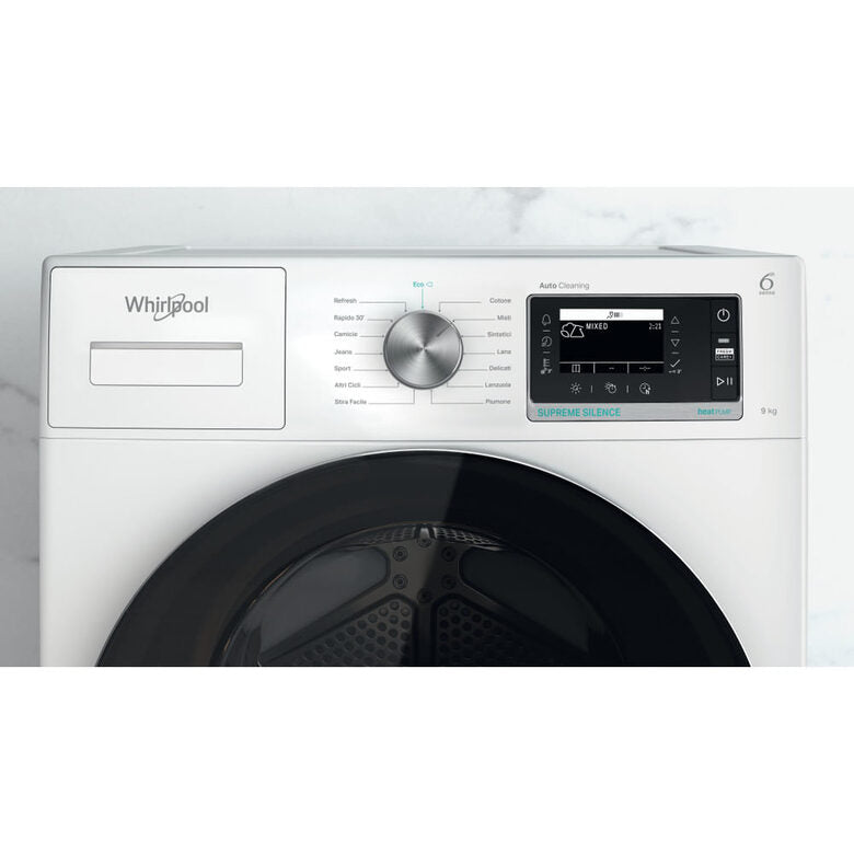 Whirlpool W7X D95WR IT asciugatrice Libera installazione Caricamento frontale 9 kg A+++ Bianco