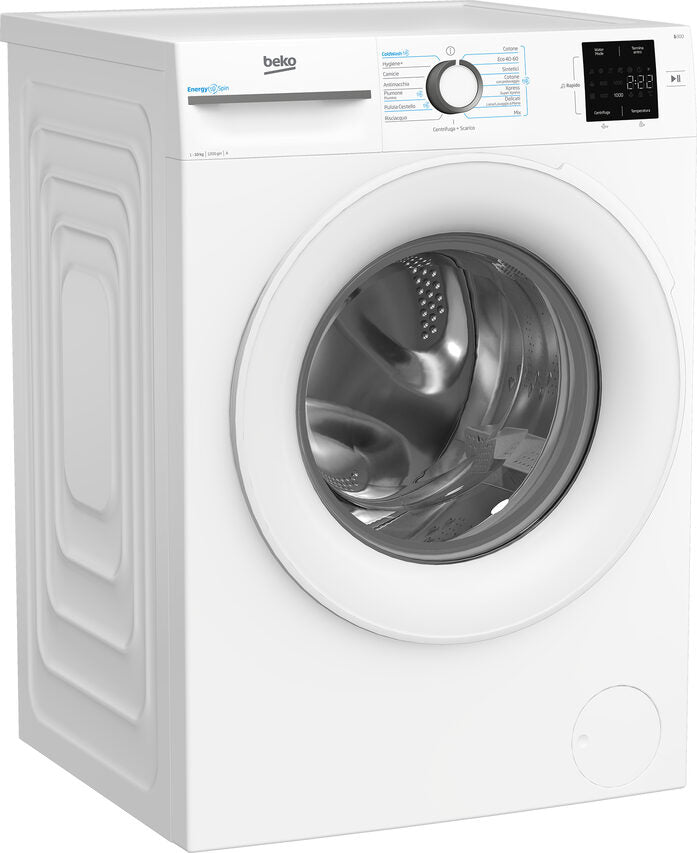 Beko BMWU31021W B300 Lavatrice A Libera Installazione 10 Kg, 1200 Giri, EnergySpin, AutoClean, Classe A, Bianco