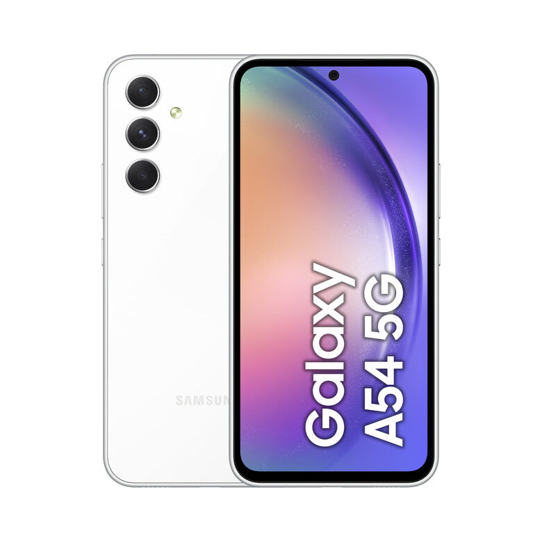 Samsung Galaxy A54 5G Display FHD+ Super AMOLED 6.4”, Android 13, 8GB RAM, 128GB, Doppia SIM, Batteria 5.000 mAh, Awesome White