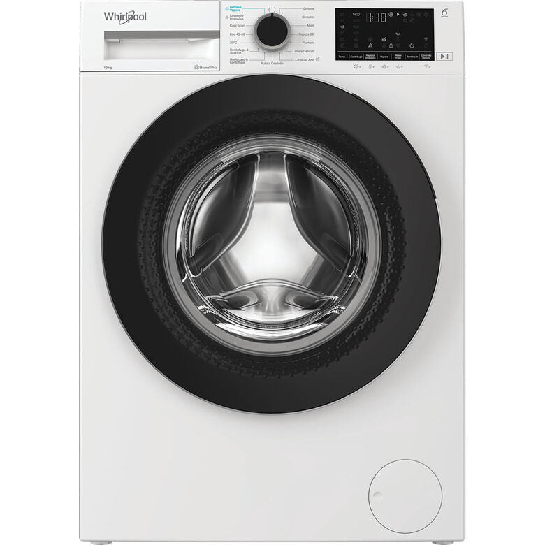 Whirlpool WAM 09WB IT Lavatrice Smart A Libera Installazione 10 Kg, 1400 Giri, Classe A, Bianco, Wi-fi