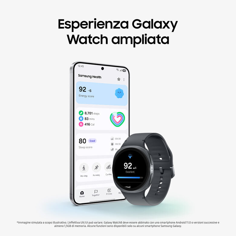 Samsung Galaxy Watch8 40mm Smartwatch Silver