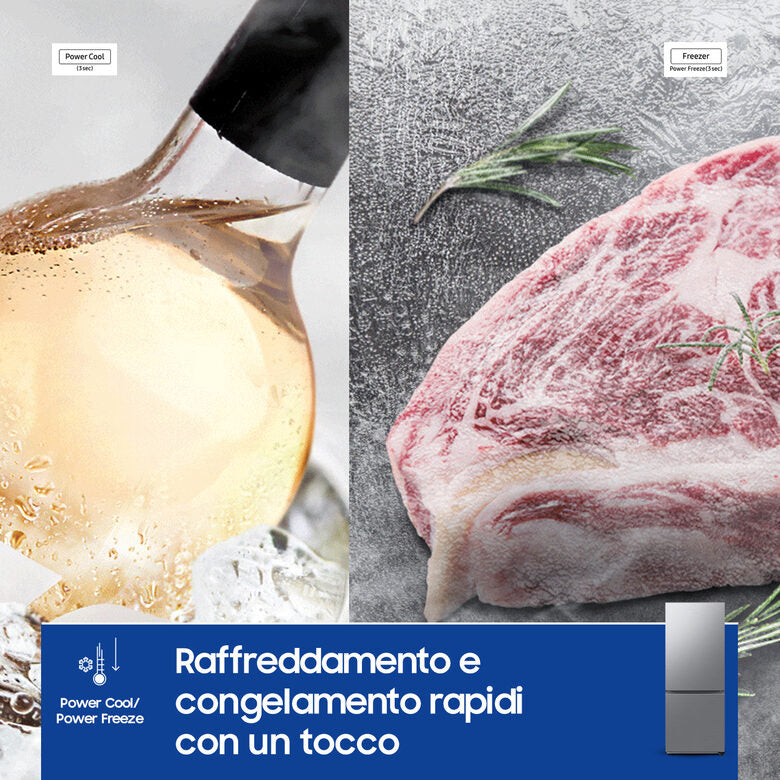 Samsung RB50DG602ES9 frigorifero con congelatore Libera installazione 508 L E Metallico, Stainless steel