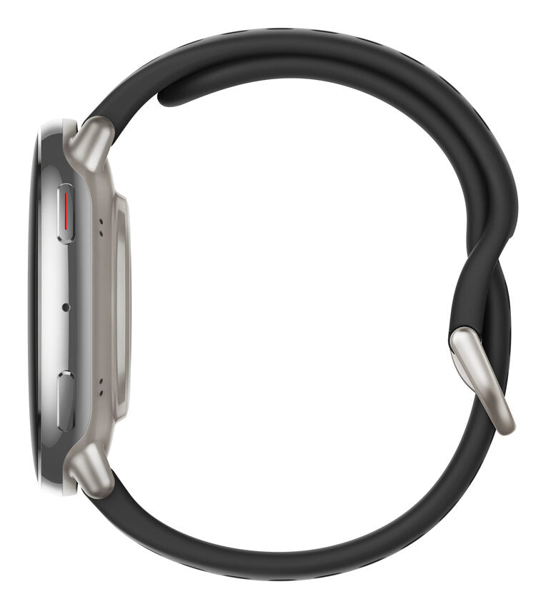 Amazfit Active 2 Round Premium secondo cinturino rosso in silicone Vetro zaffiro con display AMOLED Pagamento contactless Durata della batteria fino a 10 giorni 5 sistemi satellitari & mappe